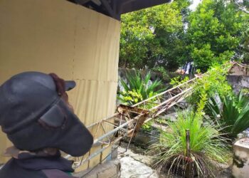 Dampak Hujan Lebat dan Angin Kencang, Tower di Kecamatan Tarakan Barat dan Timur Roboh