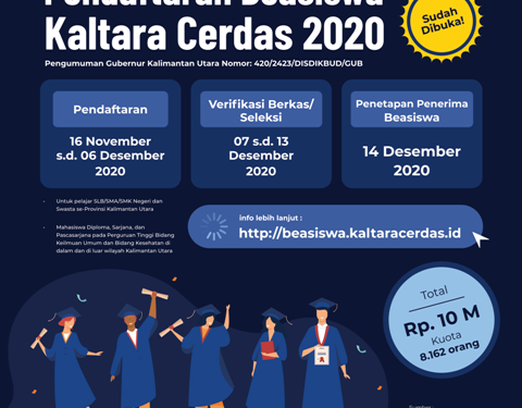 Pendaftaran Kaltara Cerdas 2020 Dibuka