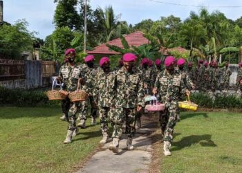 Peringati Hari Pahlawan dan Hari Jadi, Prajurit Yonmarhanlan XIII Tarakan Gelar Tabur Bunga