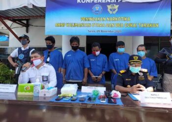 Ringkus 5 Pelaku di Areal Pertambakan, Amankan Lebih dari 1 Kg Sabu