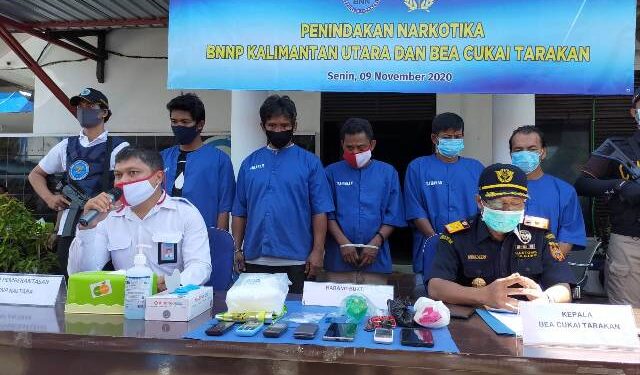 Ringkus 5 Pelaku di Areal Pertambakan, Amankan Lebih dari 1 Kg Sabu