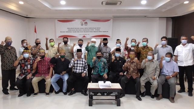 Paguyuban se Kota Tarakan Deklarasi Damai Pilkada Serentak 2020