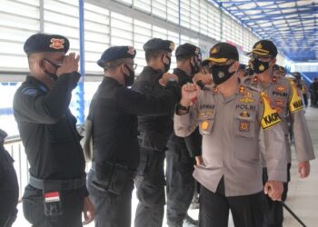 Kapolres Nunukan Lepas Kepulangan 1 SSK Brimobda Aceh