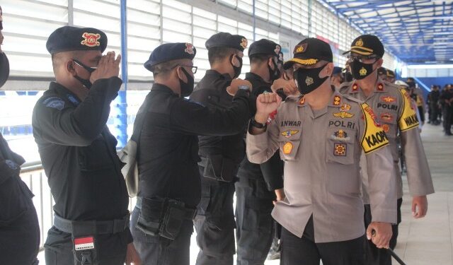 Kapolres Nunukan Lepas Kepulangan 1 SSK Brimobda Aceh