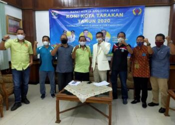 KONI Tarakan Tutup Tahun dengan Menggelar RAT Secara Virtual