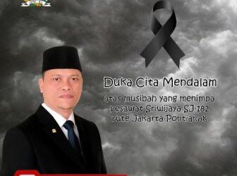 Wakil Ketua Komite II DPD RI Sampaikan Duka untuk Sriwijaya Air SJ 182