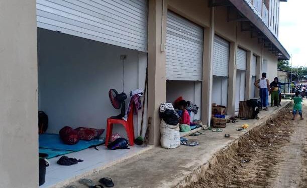 Pujasera Dijadikan Pusat Penampungan Korban Kebakaran Pasar Inhutani