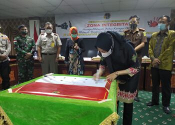 Bupati Laura Sambut Baik Pencanangan ZI Menuju WBK dan WBBM di Jajaran Kantor Pertanahan Nunukan