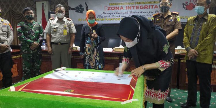 Bupati Laura Sambut Baik Pencanangan ZI Menuju WBK dan WBBM di Jajaran Kantor Pertanahan Nunukan