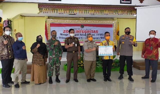 Komitmen Bersih dari Korupsi, Kantor Pertanahan Kota Tarakan Laksanakan Pencanangan Pembangunan Zona Integritas Menuju WBK dan WBBM