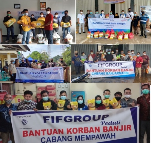 Masih Berlanjut, FIFGROUP Salurkan Bantuan Korban Banjir dan Gempa di 10 Titik di Indonesia