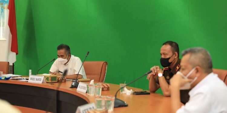 Wali Kota Hadiri Rakor Penanggulangan Bencana Secara Virtual