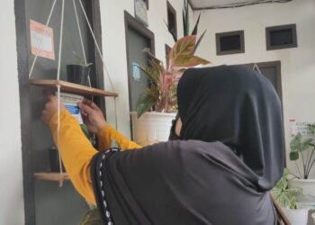 Tunjukkan Eksistensi, LPM Kelurahan Lingkas Ujung Sosialisasikan Protokol Kesehatan