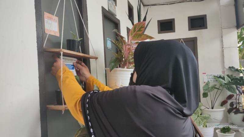 Tunjukkan Eksistensi, LPM Kelurahan Lingkas Ujung Sosialisasikan Protokol Kesehatan