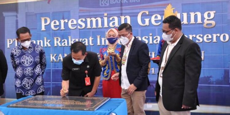 Sekda Hadiri Peresmian Kantor Baru Bank BRI Cabang Nunukan