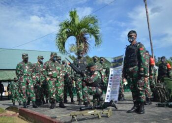 450 Prajurit Yonif Raider 613/RJA Siap Laksanakan Tugas Operasi di Papua