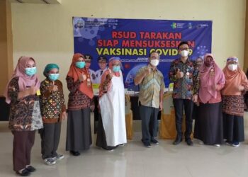 Sukseskan Vaksinasi Covid-19, RSUD Tarakan Kembali Vaksin Pegawainya