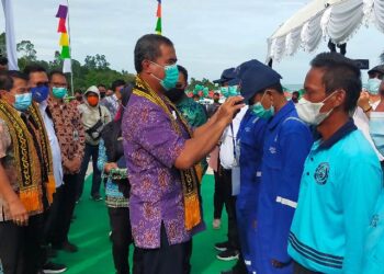 Selain Resmikan Menara Suar, Dirjen Perhubungan Laut Juga Buka Program Padat Karya dan DPM SKK 60 Mil dan BST Nelayan