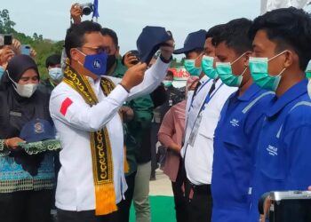 Hadiri Peresmian Menara Suar, Hasan Basri Minta  Kementerian Perhubungan Prioritaskan Anggaran untuk Kaltara