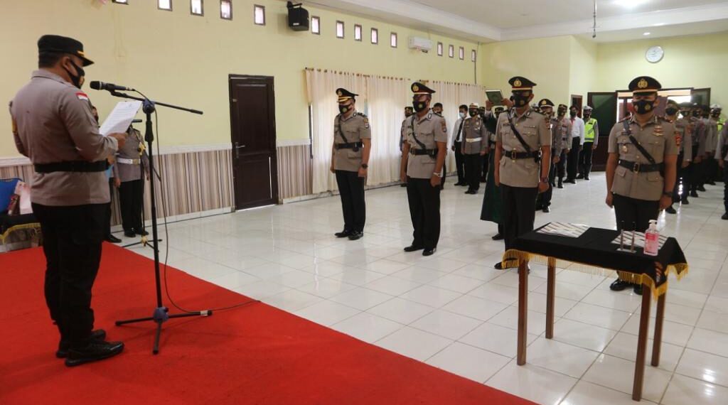 Kapolres Pimpin Sertijab Kabag Ops dan Kasat Resnarkoba Polres Malinau