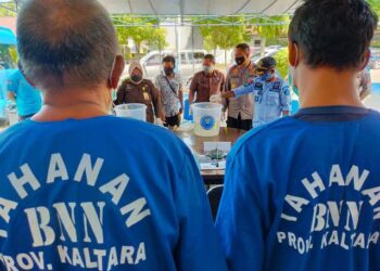 Dari Pemusnahan Barang Bukti Sabu 2 Kg, Amankan 4 Tersangka, 2 di Antaranya Warga Binaan Lapas Tarakan