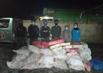 Aparat Gagalkan Penyelundupan 30 Paket Daging Ilegal Asal Malaysia