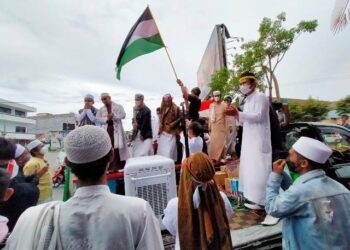 Sikapi Konflik Kemanusiaan di Palestina, Umat Islam di Tarakan Gelar Aksi Solidaritas