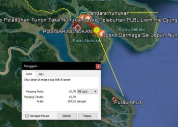 Ketinting Berpenumpang 4 Orang Dilaporkan Hilang Kontak di Pulau Ahus