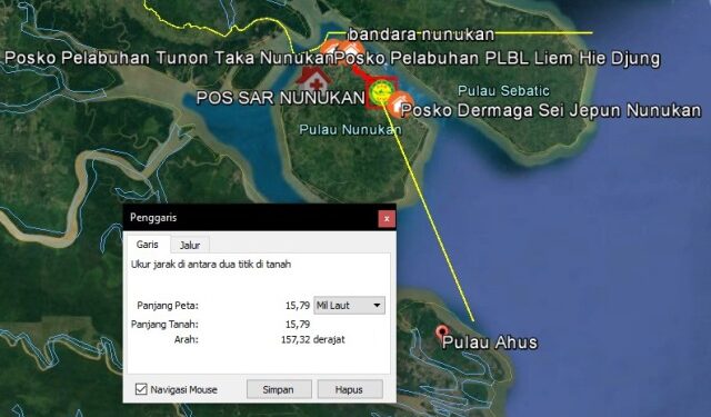 Ketinting Berpenumpang 4 Orang Dilaporkan Hilang Kontak di Pulau Ahus