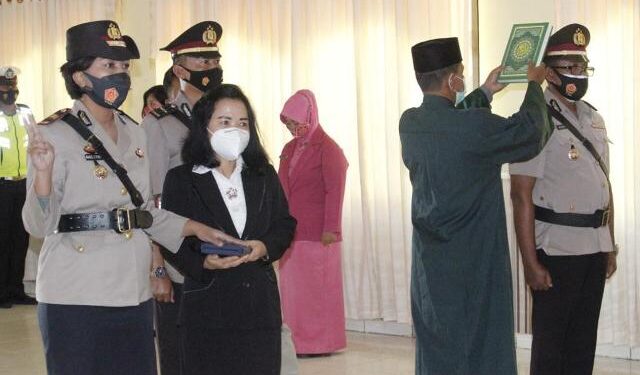 Kapolres Lantik Kasat Lantas dan Kasat Binmas Polres Malinau