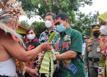 Hadiri Syukuran Selesai Panen Desa Mara Satu, Gubenur Zainal Berharap Bulungan Jadi Lumbung Padi Terbaik