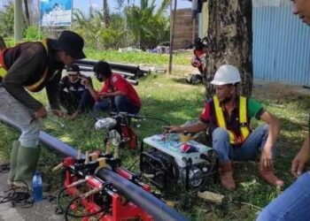 Pipa Tersier Mulai Dipasang, Tahun Depan Warga Pantai Amal Nikmati Layanan Perumda Tirta Alam