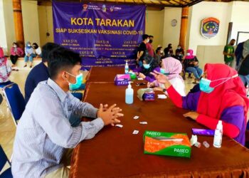 300 Pegawai Perbankan di Tarakan Dapat Vaksin Covid-19 Dosis Kedua