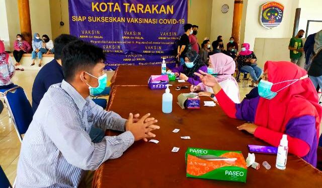 300 Pegawai Perbankan di Tarakan Dapat Vaksin Covid-19 Dosis Kedua