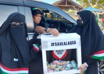 Aksi Solidaritas Gabungan Komunitas Sedekah Kumpulkan Dana Rp 20,5 Juta untuk Warga Palestina