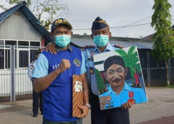 Narapidana Lapas Tarakan Juara Lomba Lukis Nasional di Peringatan HANI Tahun 2021