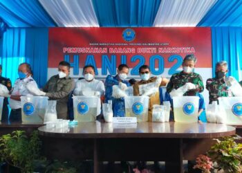 Di Momentum HANI 2021, BNNP Kaltara Musnahkan Barang Bukti 20 Kg Sabu