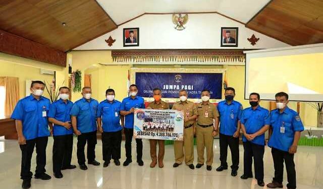 Buktikan Bisa Untung, Perumda Tirta Alam Tarakan Setor Rp 4,383 Miliar ke Kas Daerah