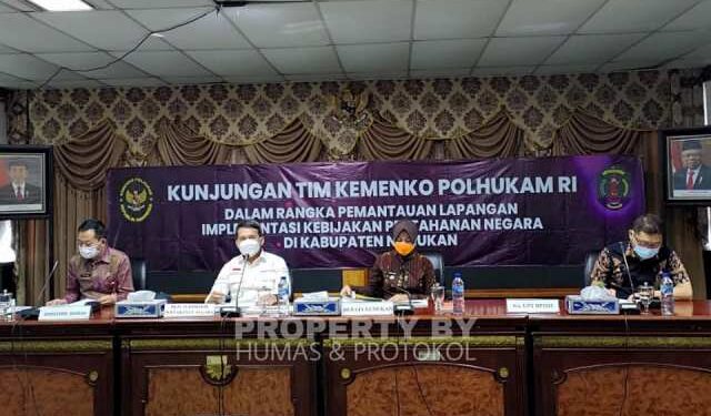 Terima Kunjungan Tim Kemenkopolhukam, Bupati Laura Sampaikan Kondisi Perbatasan