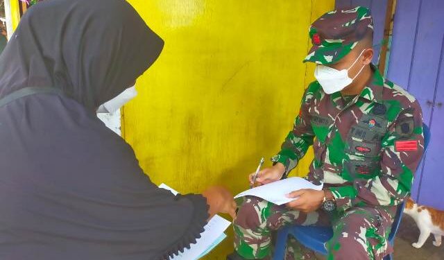 Kejar Target Serbuan Vaksin, Kodim 0907/Tarakan Sasar Warga hingga ke Pulau Sadau