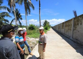 Pembangunan Pagar Pembatas Kawasan Wisata Pantai Amal Tetap Dilanjutkan