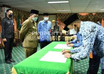 Wabup Hanafiah Lantik 54 Pejabat Struktural dan Fungsional di Lingkungan Pemkab Nunukan