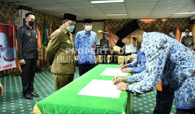 Wabup Hanafiah Lantik 54 Pejabat Struktural dan Fungsional di Lingkungan Pemkab Nunukan