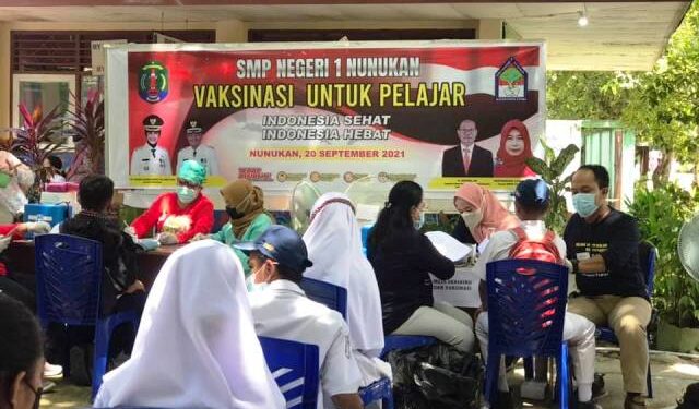 Pemkab Nunukan Mulai Berikan Vaksin untuk Pelajar