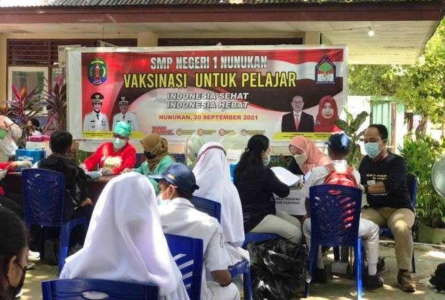 Pemkab Nunukan Mulai Berikan Vaksin untuk Pelajar