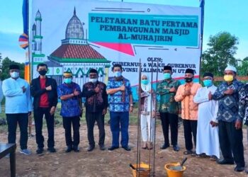 Awali Pembangunan Masjid Al-Muhajirin, Gubernur Zainal: Semoga Menjadi Amal Jariyah