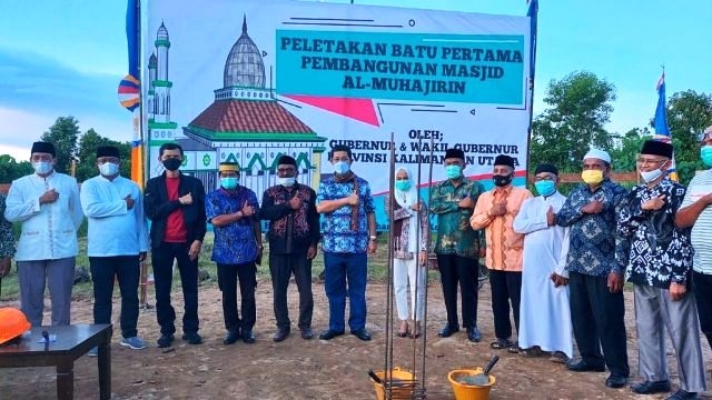 Awali Pembangunan Masjid Al-Muhajirin, Gubernur Zainal: Semoga Menjadi Amal Jariyah