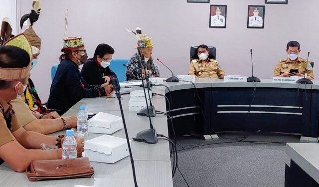 Audiensi dengan Lembaga Adat Dayak, Gubernur Zainal Paparkan Kesiapan SDM Kaltara