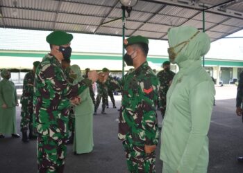 Pimpin Korps Rapor Kenaikan Pangkat, Dandim 0907/Trk: Kenaikan Pangkat Harus Dapat Memberikan Manfaat