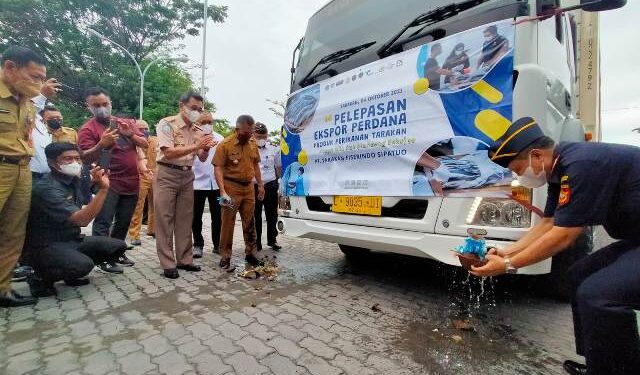 Bea Cukai dan Wali Kota Tarakan Lepas Ekspor 25 Ton Ikan Bandeng Beku ke China